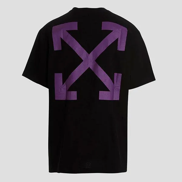 Áo Phông Nam Off-White Black With Caravaghio Mercy Arrow Printed Tshirt OMAA119S23JER001/1036 Màu Đen