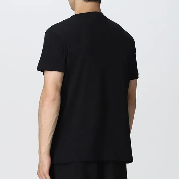 Áo Phông Nam Versace Jeans Couture Piece Number Logo Tshirt Màu Đen