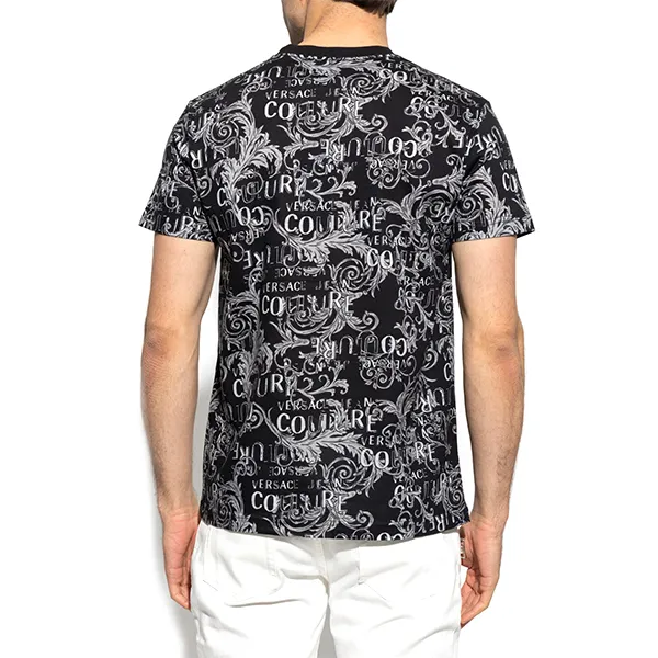 Áo Phông Nam Versace Jeans Couture TShirt E74GAH6S0 Màu Đen - Thời trang - Vua Hàng Hiệu