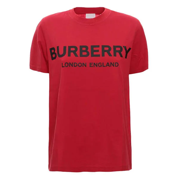 Áo Phông Nữ Burberry Logo Printed Red 80396611003 Tshirt Màu Đỏ - Thời trang - Vua Hàng Hiệu