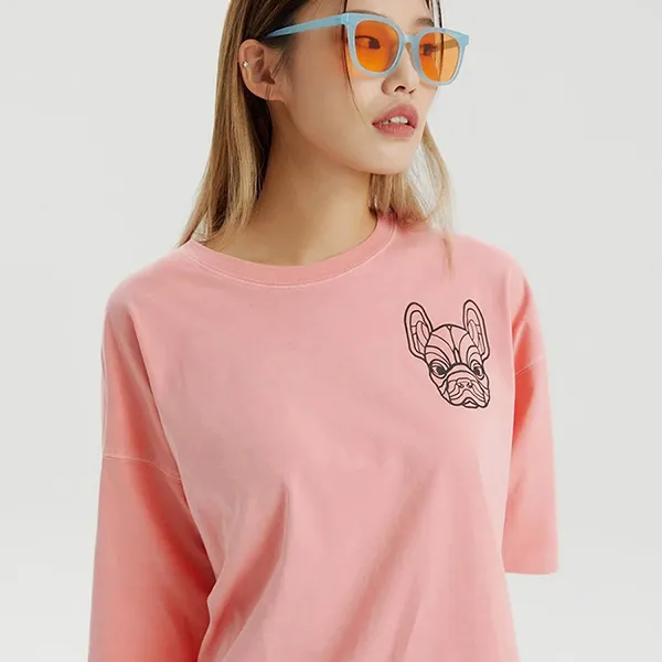 Áo Phông Nữ LifeWork Pigmented Short Pink Tshirt Màu Hồng