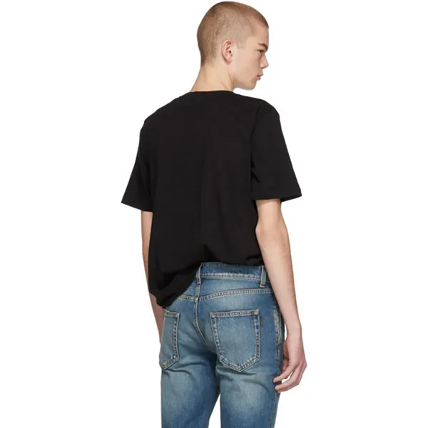 Áo Phông Nam Yves Saint Laurent YSL 24 Universite Tee T-Shirt Màu Đen - Thời trang - Vua Hàng Hiệu