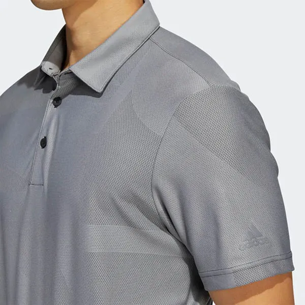 Áo Polo Nam Adidas Jacquard Grey Three/Black HA9169 Màu Xám Size L
