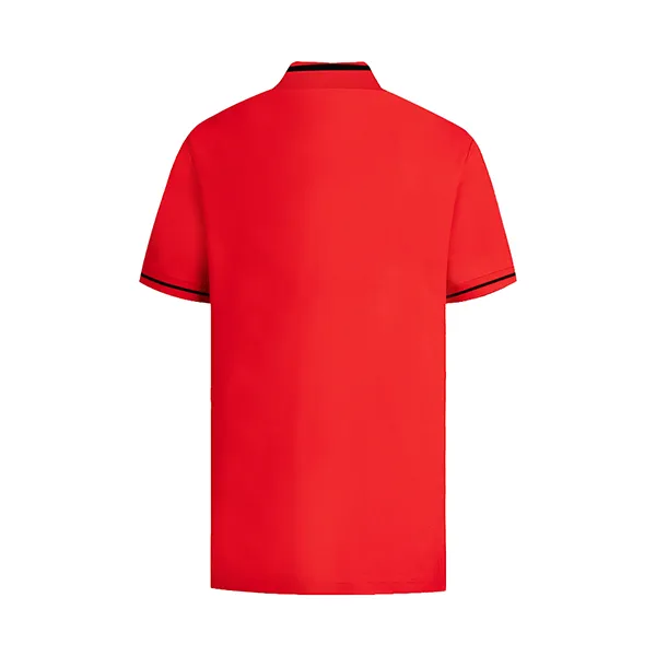 Áo Polo Nam Burberry Red With Check Logo TB – 8067580 Màu Đỏ