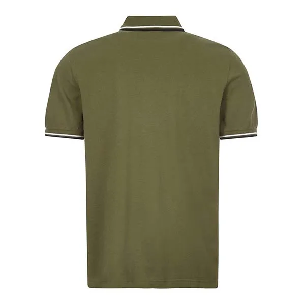 Áo Polo Nam Fred Perry Twin Tipped Màu Xanh Olive - Thời trang - Vua Hàng Hiệu