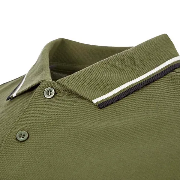 Áo Polo Nam Fred Perry Twin Tipped Màu Xanh Olive - Thời trang - Vua Hàng Hiệu