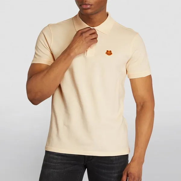 Áo Polo Nam Kenzo With Tiger Patch Polo Shirt Màu Kem