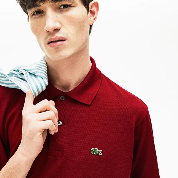 Áo Polo Nam Lacoste Men's Classic Fit L.12.12 Polo L1212 476 Màu Đỏ Thẫm