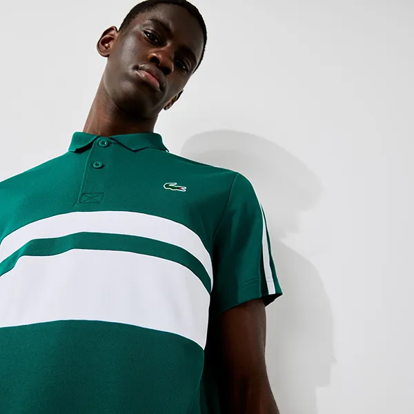 Áo Polo Nam Lacoste Sport Breathable Resistant Piqué Tennis Polo Shirt DH9605 Màu Xanh Green Size M - Thời trang - Vua Hàng Hiệu