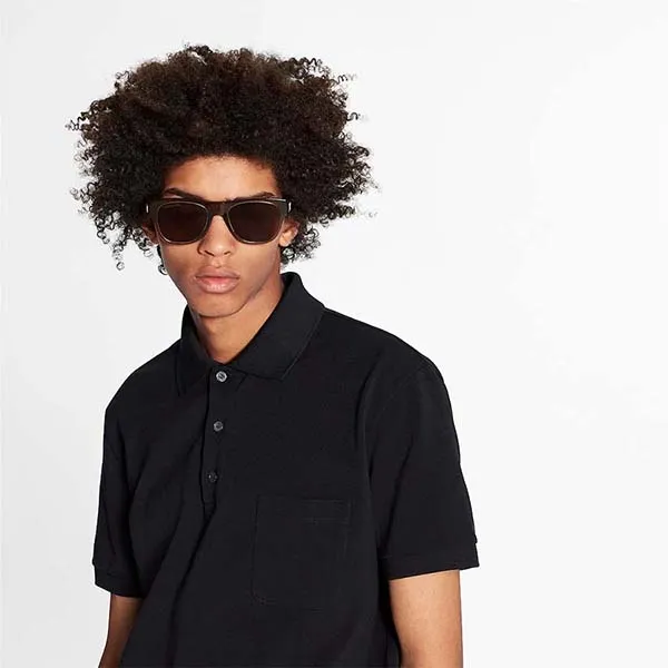 Áo Polo Nam Louis Vuitton LV 1A8HBX Half Damier Pocket Màu Đen - Thời trang - Vua Hàng Hiệu
