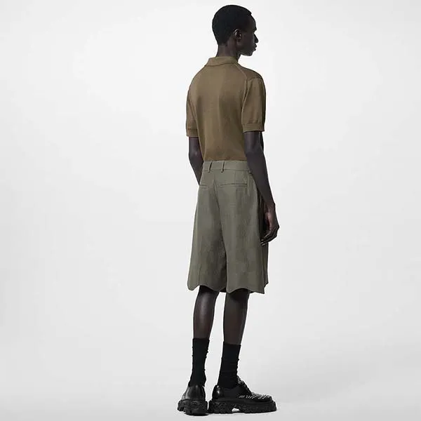 Áo Polo Nam Louis Vuitton LV Shirt 1ABJ3B Màu Xanh Xám