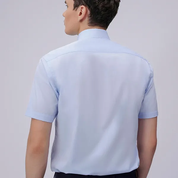Áo Sơ Mi Cộc Tay Nam Giovanni SSS01-002LB Màu Xanh Xanh Da Trời Size M