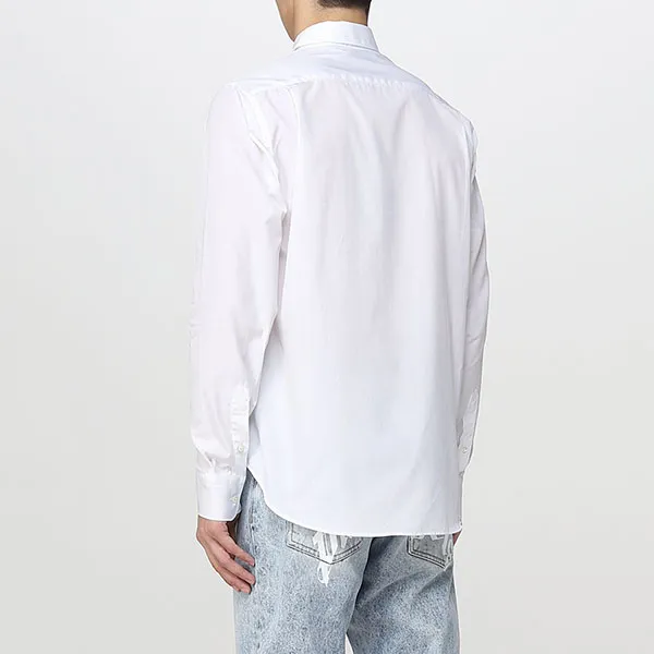 Áo Sơ Mi Nam Palm Angels White With Logo Printed PMGA099C99FAB001 Màu Trắng
