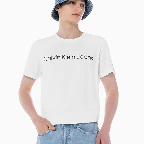 Áo Thun Nam Calvin Klein CK Tops Graphic Tees Tshirt CK-J321612-YAF Màu Trắng - 3