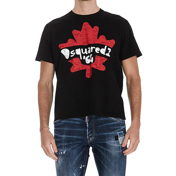 Áo Thun Nam Dsquared2 64 Crew Neck T-Shirt Màu Đen