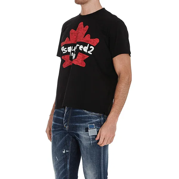 Áo Thun Nam Dsquared2 64 Crew Neck T-Shirt Màu Đen
