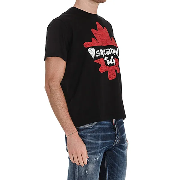 Áo Thun Nam Dsquared2 64 Crew Neck T-Shirt Màu Đen