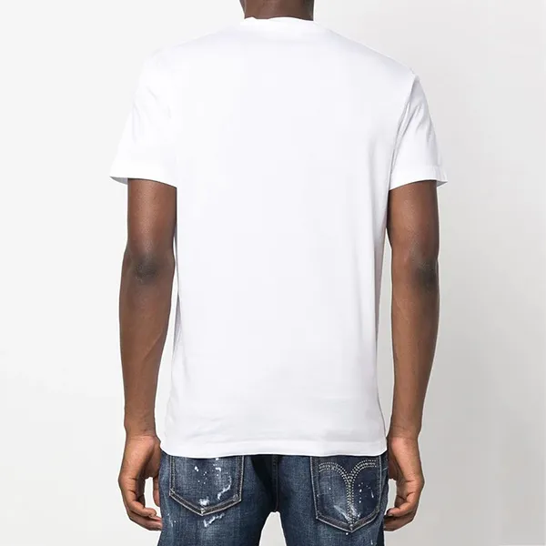 Áo Thun Nam Dsquared2 Icon Sunset Cool T-Shirt Màu Trắng
