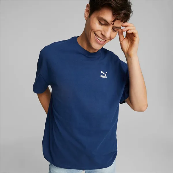 Áo Thun Nam Puma Classics Oversized Tee T-shirt 53623616 Màu Xanh Navy