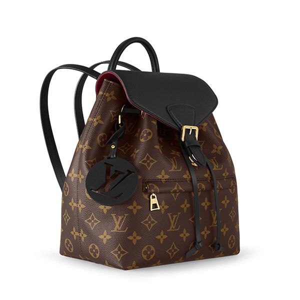 BaLo Nữ Louis Vuitton LV Montsouris BB Backpack Monogram Nâu Đen Canvas Best Quality M45515 Màu Nâu Đen - 3