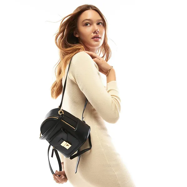 Balo Nữ Lyn Alyssa Backpacks LL23CBF252 Màu Đen