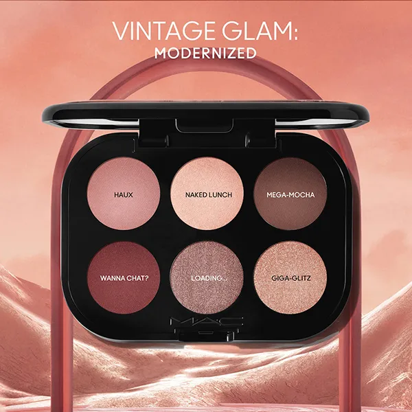 Bảng Phấn Mắt MAC Connect In Colour Eyeshadow Palette Embedded In Burgundy 6 Ô - Trang điểm - Vua Hàng Hiệu