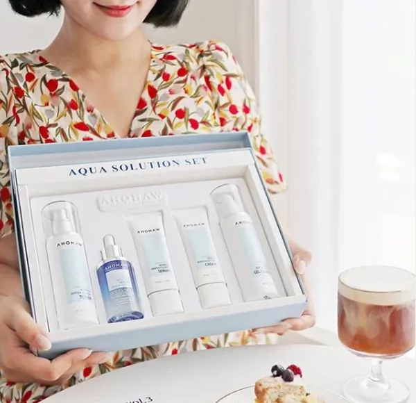 Bộ Sản Phẩm Cấp Ẩm Chuyên Sâu Ahohwa Aqua Solution Set 5 Món - Mỹ phẩm - Vua Hàng Hiệu