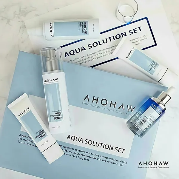 Bộ Sản Phẩm Cấp Ẩm Chuyên Sâu Ahohwa Aqua Solution Set 5 Món - Mỹ phẩm - Vua Hàng Hiệu