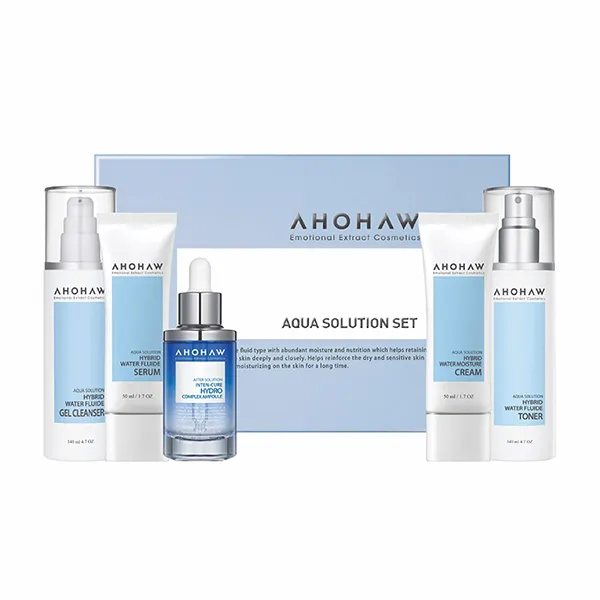 Bộ Sản Phẩm Cấp Ẩm Chuyên Sâu Ahohwa Aqua Solution Set 5 Món - Mỹ phẩm - Vua Hàng Hiệu