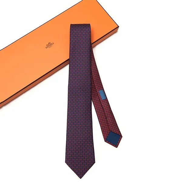 Cà Vạt Nam Hermès Cravate H Mosaïque Marine/Rouge Màu Xanh, Đỏ - Thời trang - Vua Hàng Hiệu