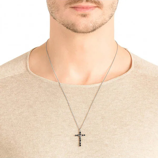 Dây Chuyền Nam Swarovski Taddeo Pendant, Black, Palladium Plated 5429877 Màu Đen