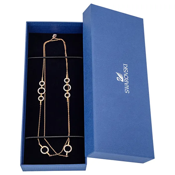 Dây Chuyền Nữ Swarovski Circle Women's Necklace 5364202 Màu Vàng Hồng - Trang sức - Vua Hàng Hiệu