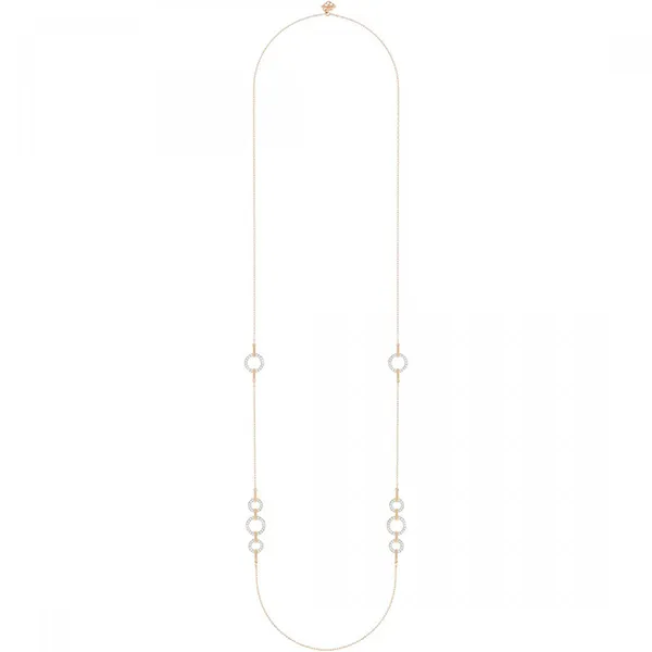 Dây Chuyền Nữ Swarovski Circle Women's Necklace 5364202 Màu Vàng Hồng - Trang sức - Vua Hàng Hiệu