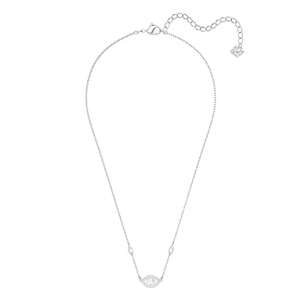 Dây Chuyền Nữ Swarovski Crystal Luckily Evil Eye Necklace, Rhodium 541114 Màu Bạc