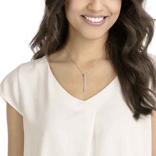 Dây chuyền Nữ Swarovski Lifelong Y Pendant 5408435 Màu Bạc - Trang sức - Vua Hàng Hiệu