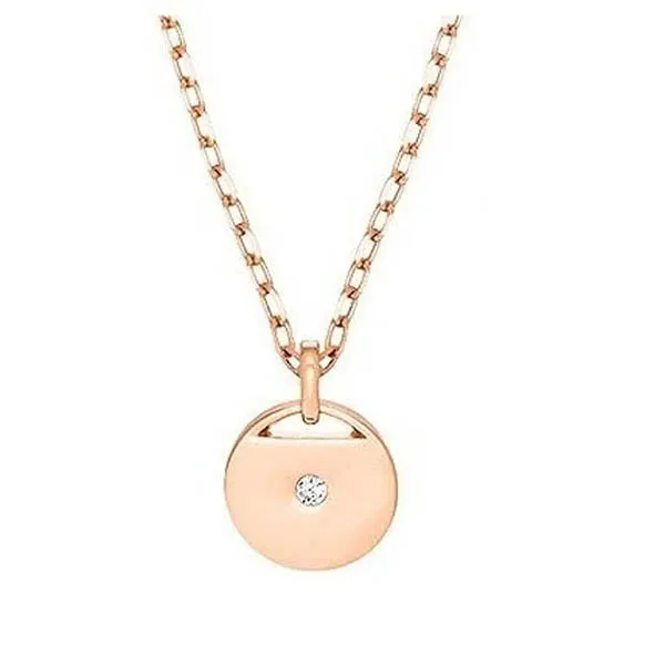 Dây Chuyền Nữ Swarovski Rose Gold Small Pendant Necklace 5548069 Màu Vàng Hồng