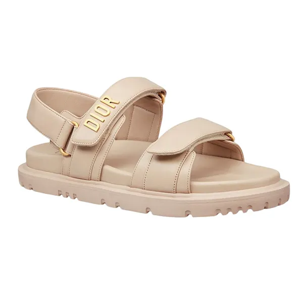 Dép Nữ Dior Dioract Sandal KCQ547LAB_S51U Màu Beige Size 35.5