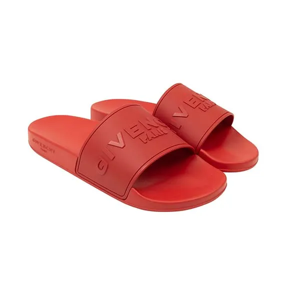 Dép Givenchy Logo Rubber Slides Red Màu Đỏ - Dép - Vua Hàng Hiệu