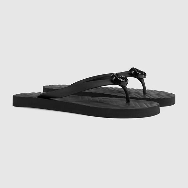 Dép Nam Gucci GG Chevron Thong Sandal Black 659229-J8710-1000 Màu Đen Size 41 - 4