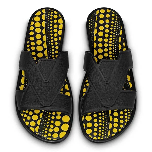 Dép Nam Louis Vuitton 1ABD6H LV X YK LV Oasis Mule Màu Đen Vàng