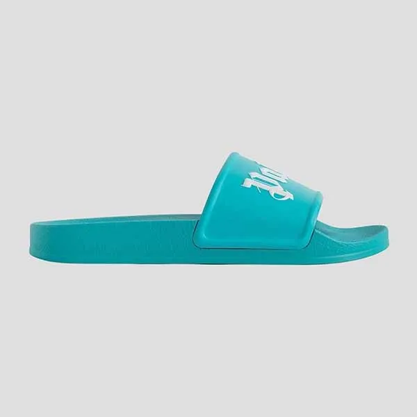 Dép Nam Palm Angels Light Blue With White Logo PMIC001S23PLA0014001 Màu Xanh - Dép - Vua Hàng Hiệu