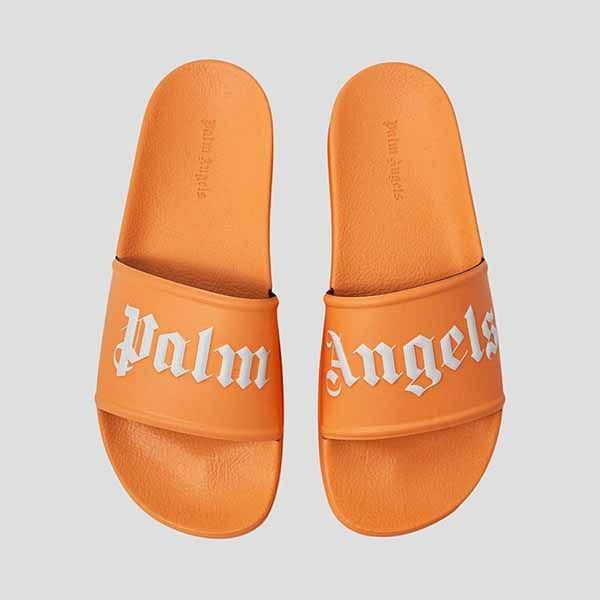 Dép Nam Palm Angels Orange With White Logo PMIC001S23PLA0012001 Màu Cam - 3