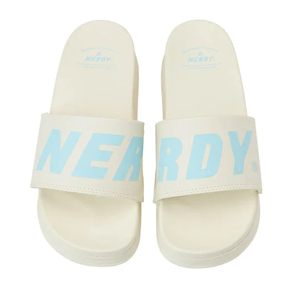 Dép Nerdy Big Logo Slide PNES23SD1300 Màu Trắng