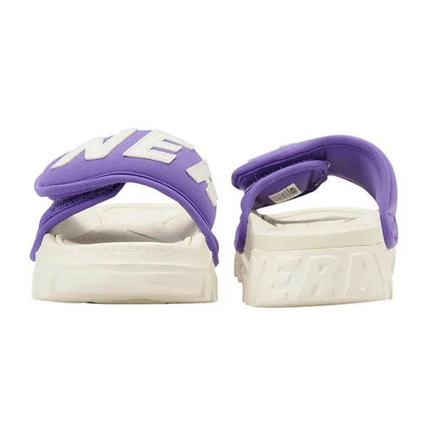 Dép Nerdy Rich Bread Velcro Slide Màu Tím Trắng