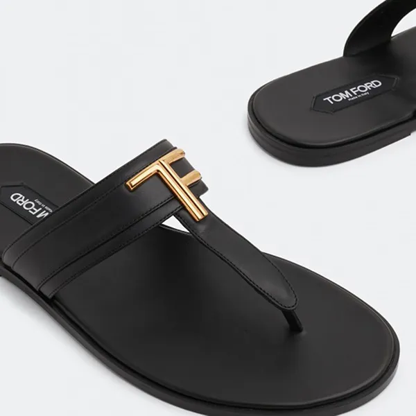 Dép Sandal Nam Tom Ford Brighton J1382T-LCL076-U9000 Màu Đen - Dép - Vua Hàng Hiệu