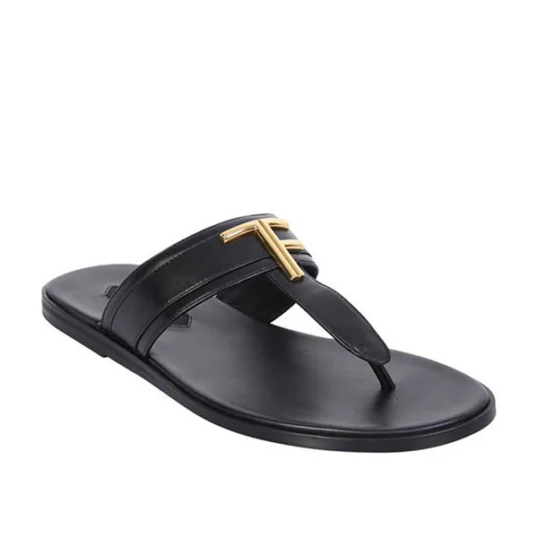 Dép Sandal Nam Tom Ford Brighton J1382T-LCL076-U9000 Màu Đen - Dép - Vua Hàng Hiệu
