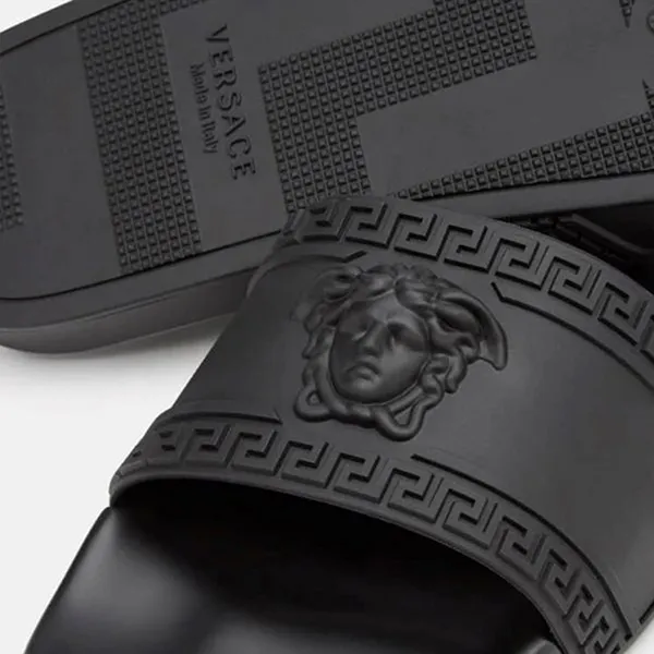 Dép Versace Medusa Slide Black Màu Đen Size 40