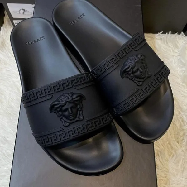 Dép Versace Medusa Slide Black Màu Đen Size 40