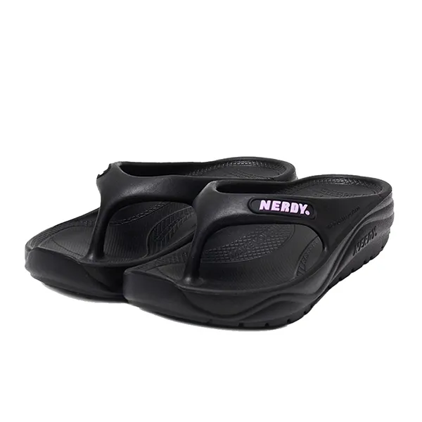Dép Xỏ Ngón Nerdy Macaron PNEU22AE05 Màu Đen