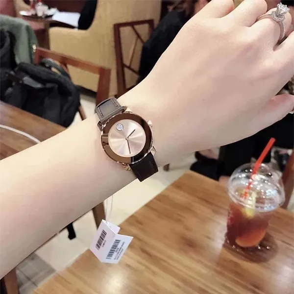 Đồng Hồ Nữ Movado Bold Sunray Dark Watch 3600438 Màu Đen Phối Vàng Hồng Size 36mm